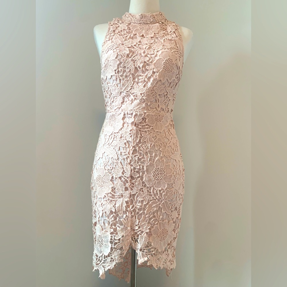 ASTR Blush Lace Dress | Size M